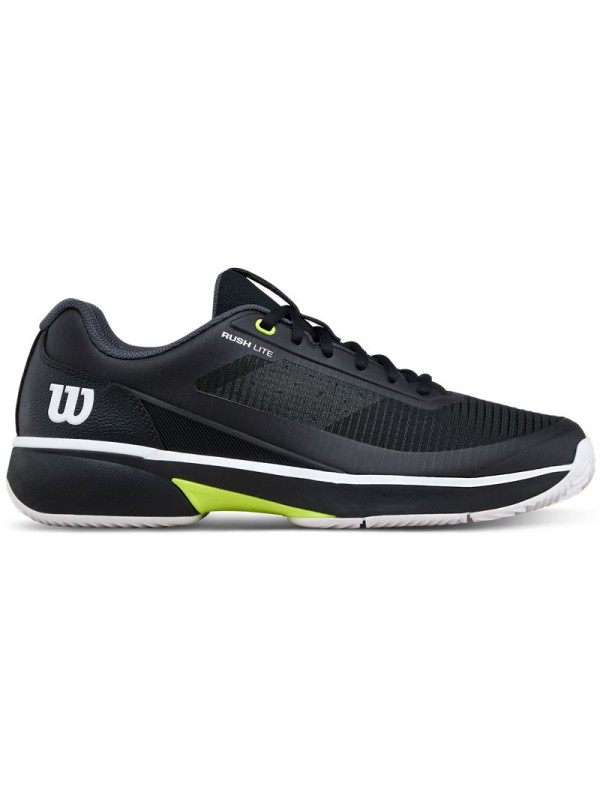 Tenis copati Wilson Rush Lite 5 Clay Black/Safety yellow