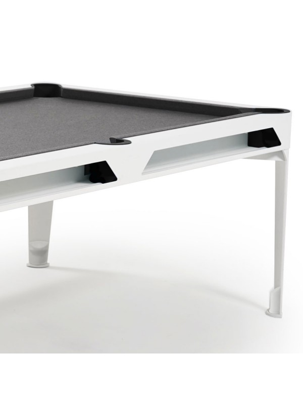 Cornilleau Hyphen biljard miza – bela z light grey podlogo
